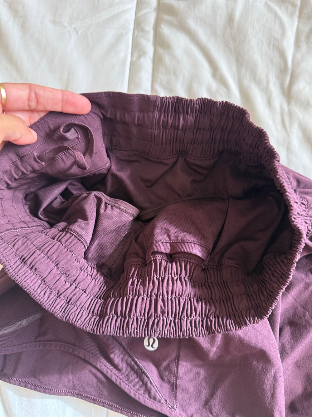 lululemon Deep Plum running Shorts size 6 - Picture 5 of 5